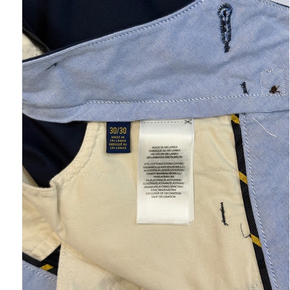 Polo Ralph Lauren Stretch Straight Fit Chino Pants Navy Blue 30x30 NWT - Picture 7 of 16